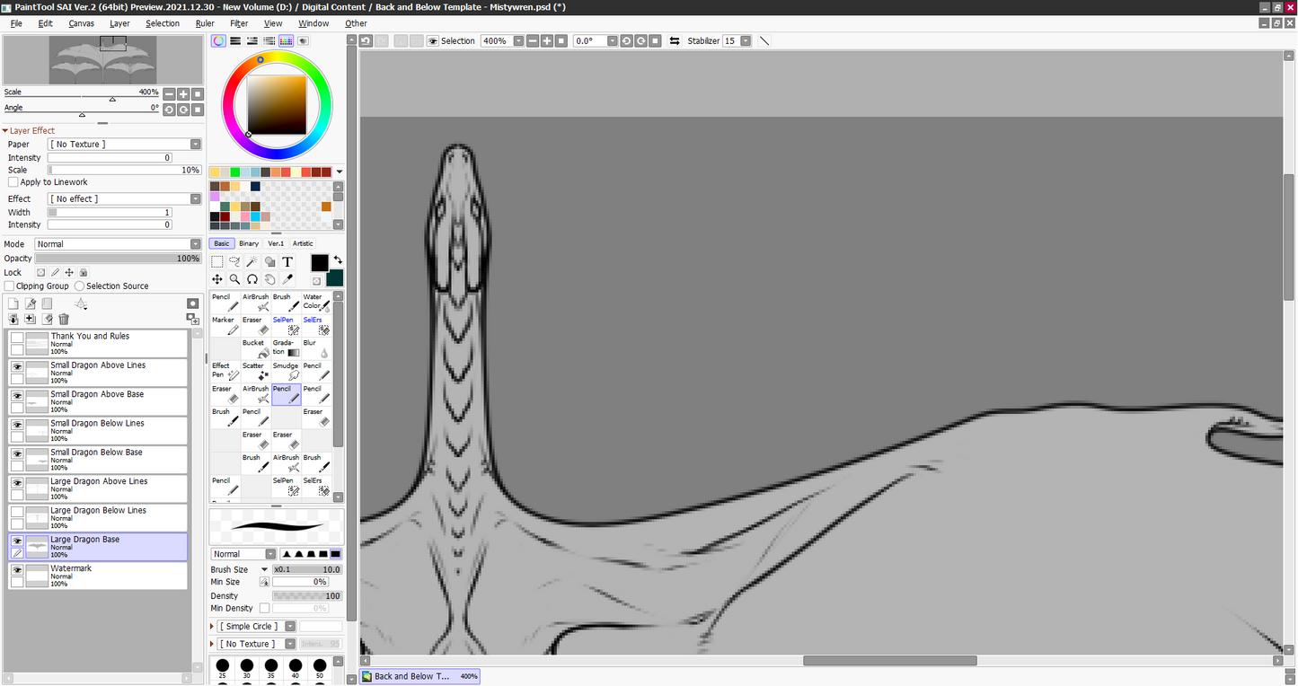 Digital File - Pay to Use Template - Above and Below Dragon