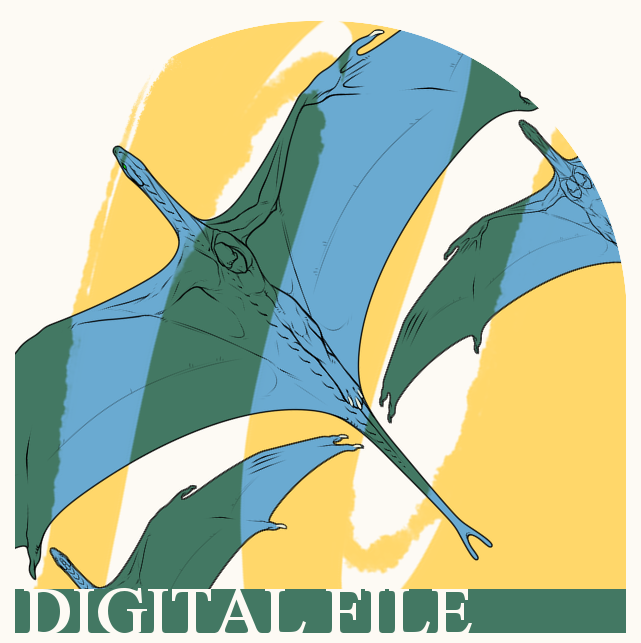 Digital File - Pay to Use Template - Above and Below Dragon