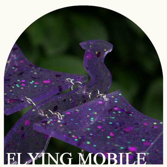 Flying Mobile - Purple Scatter Dragon